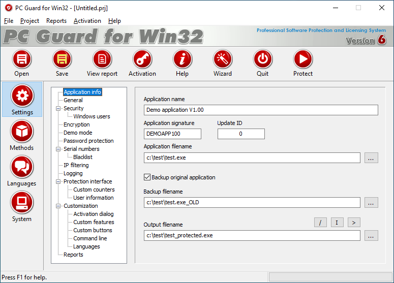 Forgotten password page Software protection, licensing and copy protection with PC Guard Software Copy Protection System