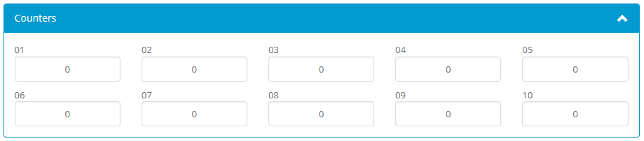 Activation center: Custom counters