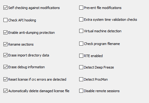 pc guard: security settings