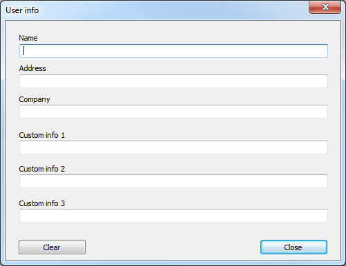 AC Generator user info settings