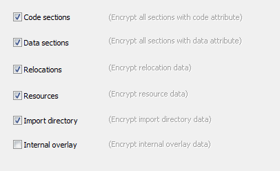 encryption settings