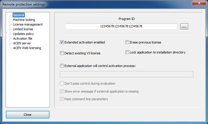 remote general settings