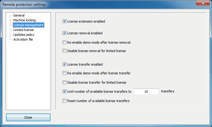 license management options