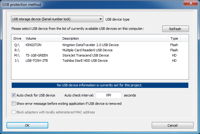 how to enable usb copy protection