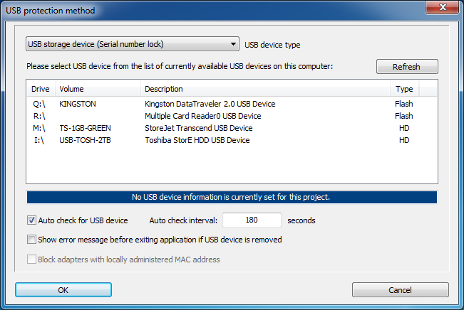 usb protection settings