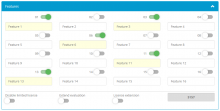 Activation center: Custom features